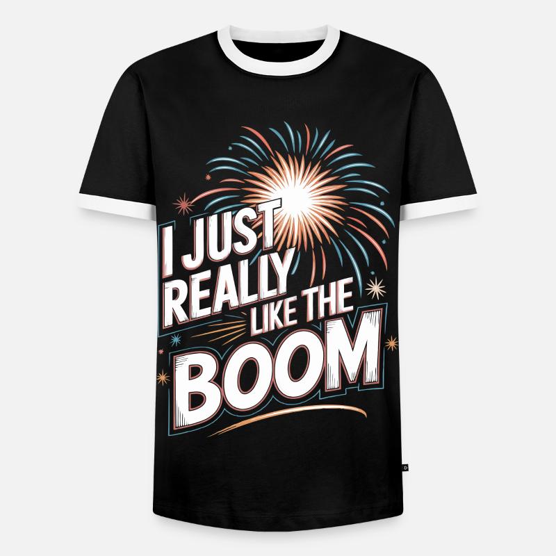 Pyrotechnics Fireworks Pyrotechnics - Men's Ringer Shirt - black/white