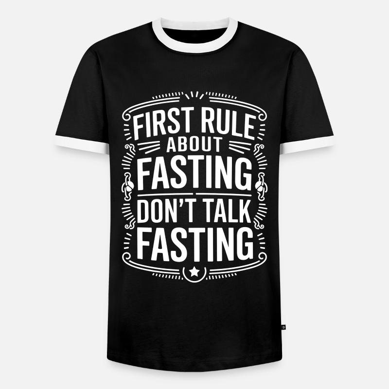 Intermittent fasting Intermittent fasting - Men's Ringer Shirt - black/white