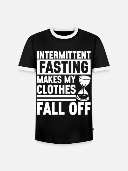 Intermittent fasting Intermittent fasting - Men's Ringer Shirt - black/white