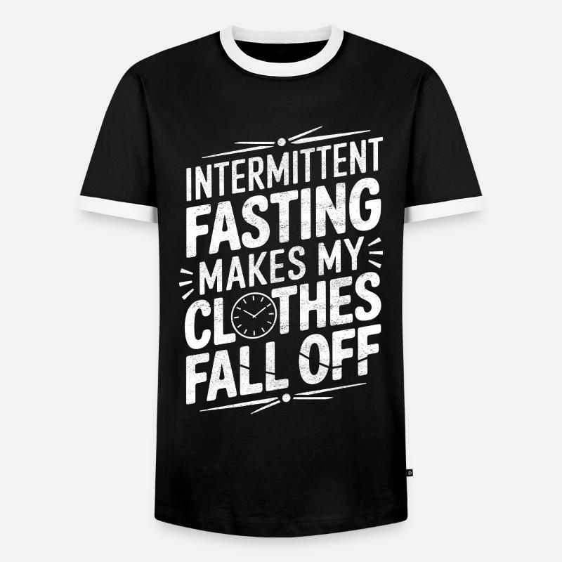 Intermittent fasting Intermittent fasting - Men's Ringer Shirt - black/white