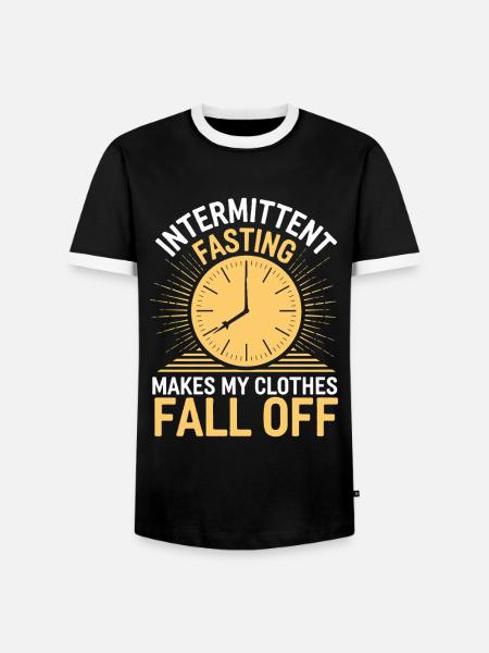 Intermittent fasting Intermittent fasting - Men's Ringer Shirt - black/white