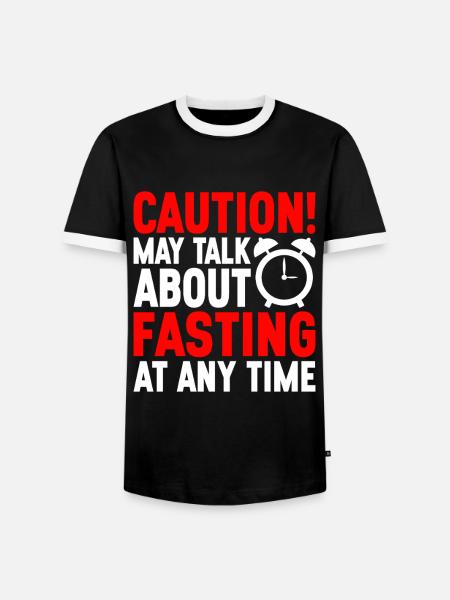 Intermittent fasting Intermittent fasting - Men's Ringer Shirt - black/white