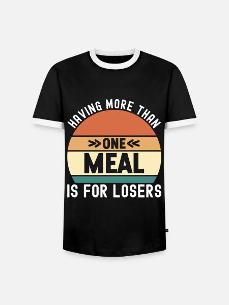 Intermittent fasting Intermittent fasting - Men's Ringer Shirt - black/white