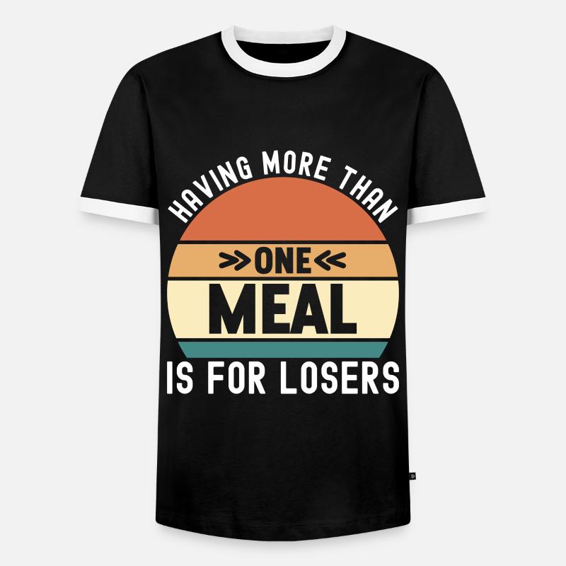 Intermittent fasting Intermittent fasting - Men's Ringer Shirt - black/white