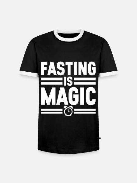 Intermittent fasting Intermittent fasting - Men's Ringer Shirt - black/white