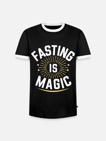 Intermittent fasting Intermittent fasting - Men's Ringer Shirt - black/white