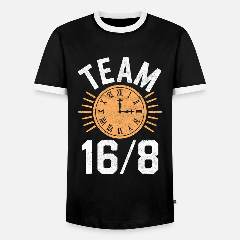 Intermittent fasting Intermittent fasting - Men's Ringer Shirt - black/white