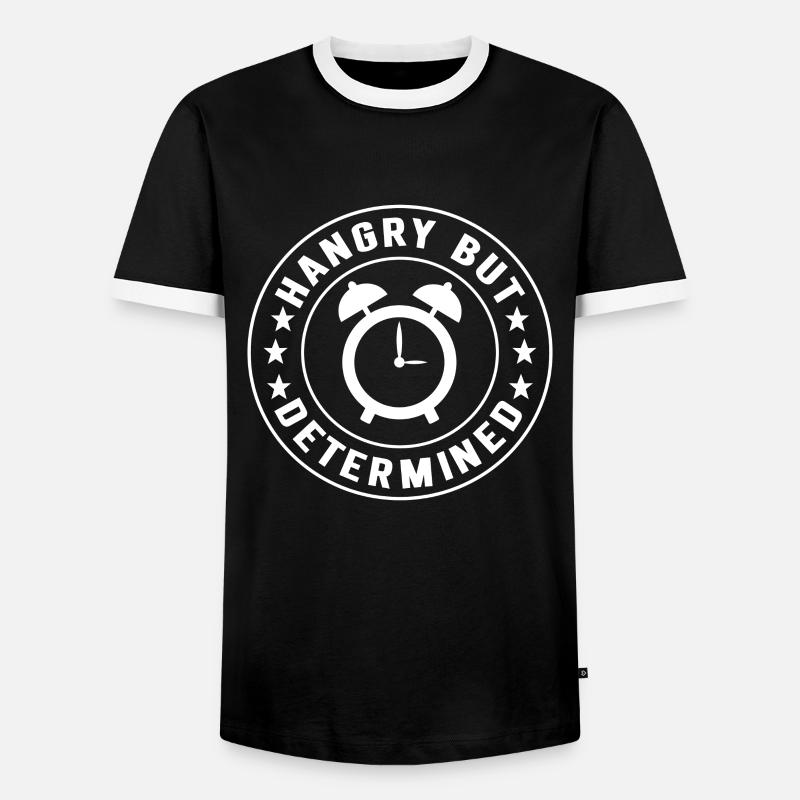 Intervallfasten Intermittierendes Fasten - Männer Kontrast-T-Shirt - Schwarz/Weiß