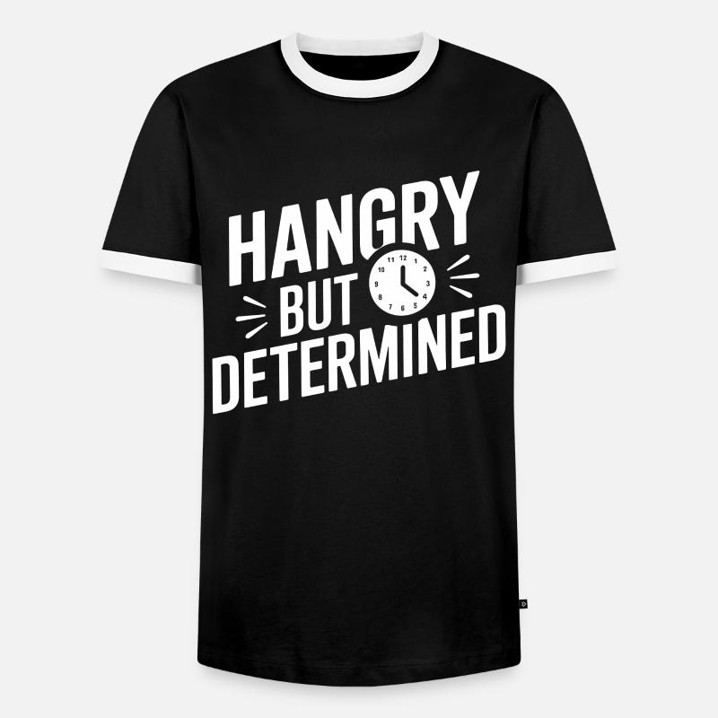 Intervallfasten Intermittierendes Fasten - Männer Kontrast-T-Shirt - Schwarz/Weiß