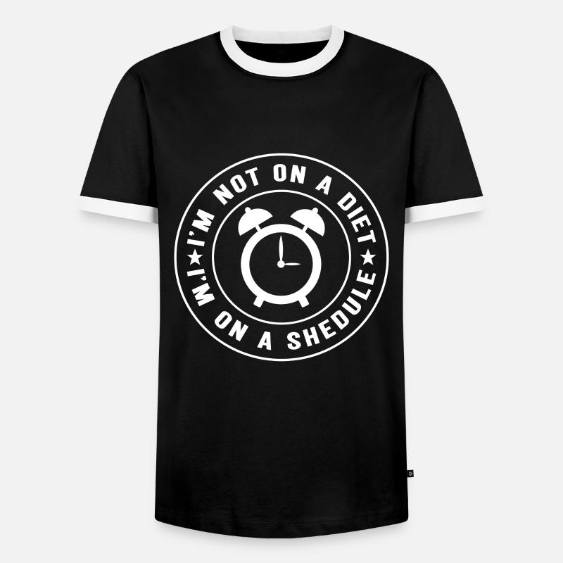 Intermittent fasting Intermittent fasting - Men's Ringer Shirt - black/white