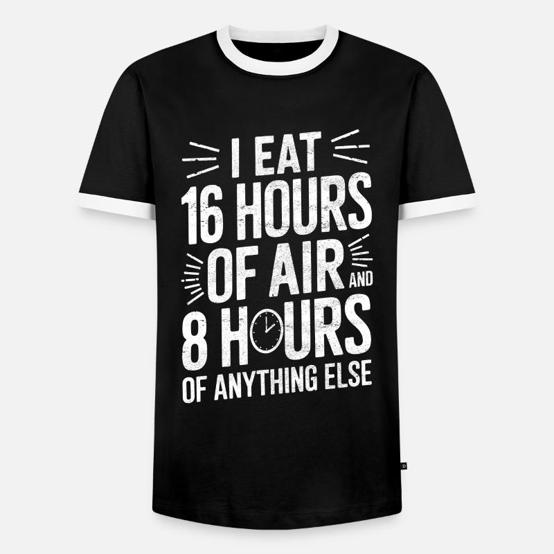 Intermittent fasting Intermittent fasting - Men's Ringer Shirt - black/white