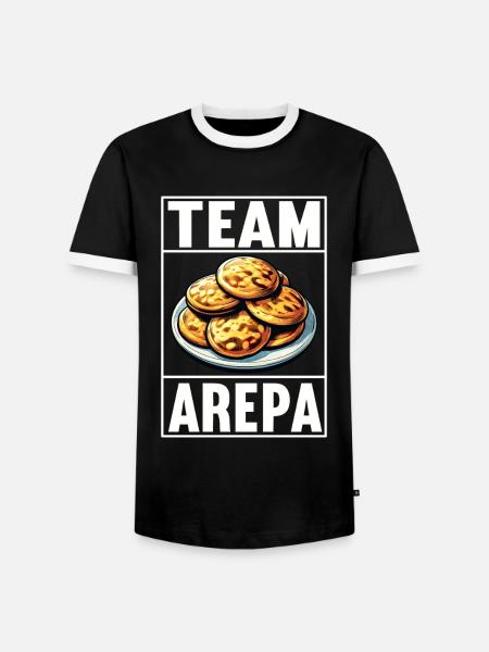 Venezuelan Arepas - Men's Ringer Shirt - black/white