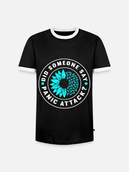 Angststörung Anxiety disorder - Männer Kontrast-T-Shirt - Schwarz/Weiß