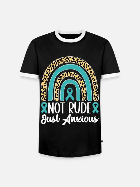 Angststörung Anxiety disorder - Männer Kontrast-T-Shirt - Schwarz/Weiß