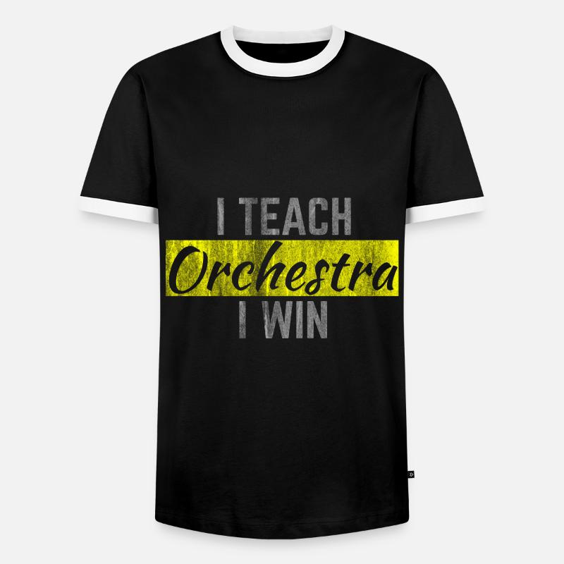 Orchester Dirigent - Männer Kontrast-T-Shirt - Schwarz/Weiß