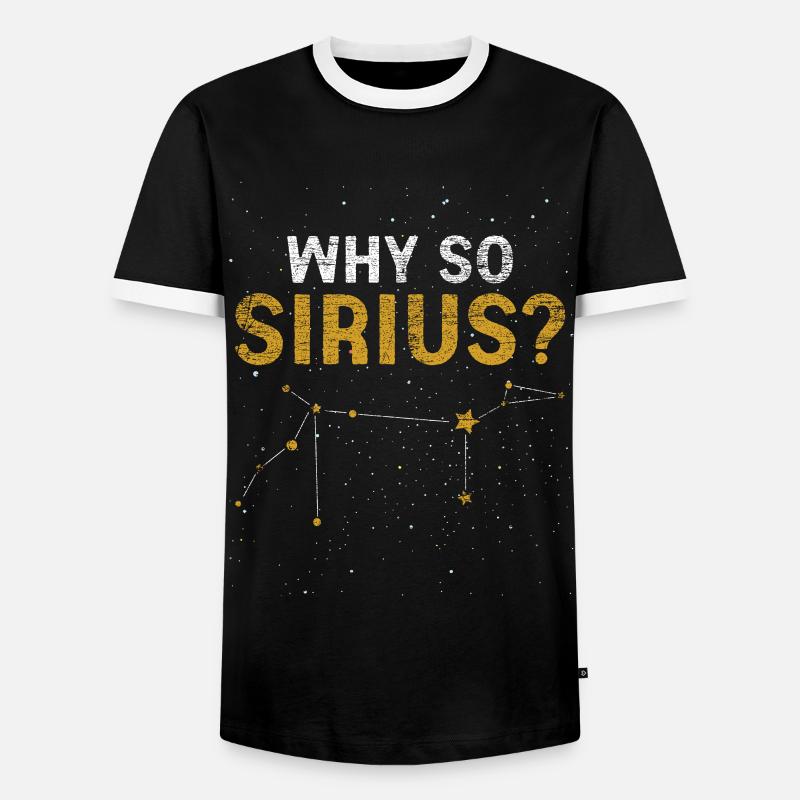 Astronomy constellation - Men's Ringer Shirt - black/white