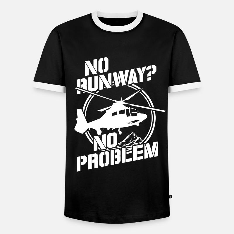 pilot - Men's Ringer Shirt - black/white