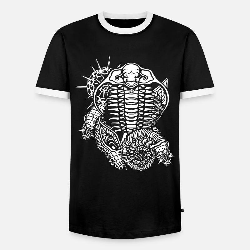 Fossils Stone Age - Men's Ringer Shirt - black/white