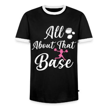 Les pom-pom girl - T-shirt contrasté Homme - noir/blanc - Devant - AI Model Female 172 light (172cm) & AI Model Male 178 light (178cm)