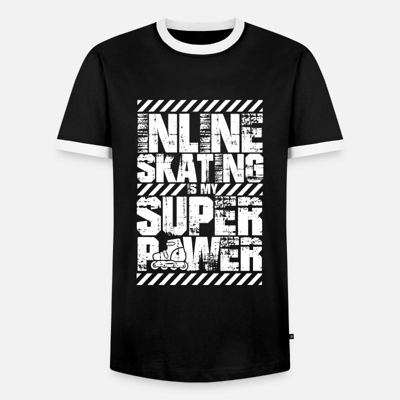 Inline Skaters - Men's Ringer Shirt - black/white