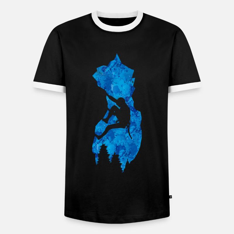 Climbing Climbers - Men's Ringer Shirt - black/white