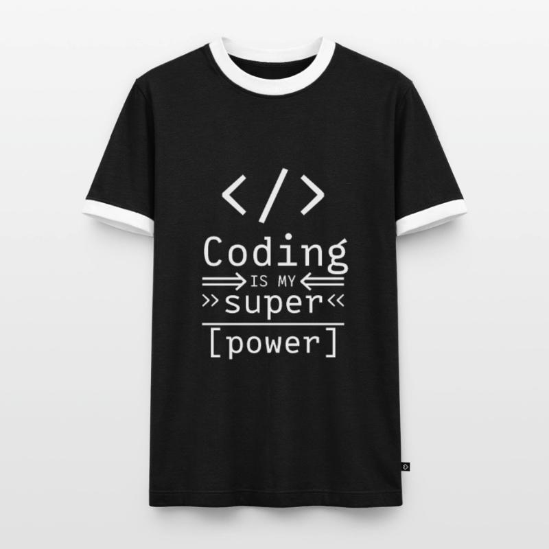 Software Coding Hacker Programming Programmer Men's Ringer Shirt