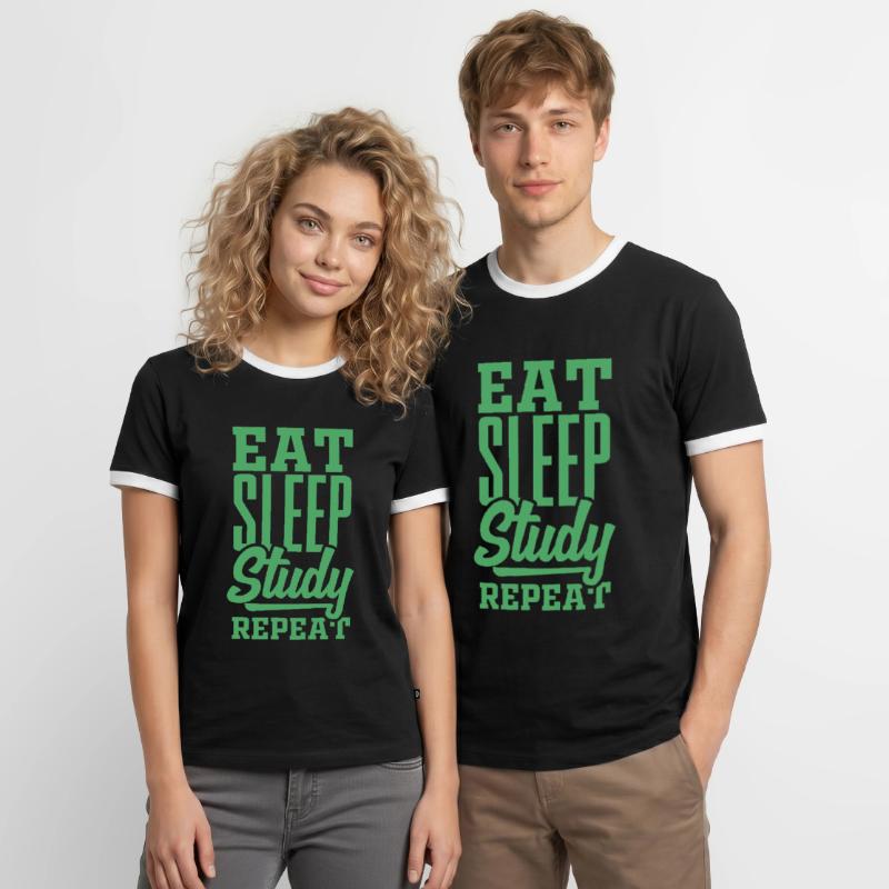Study Study Studying Studying Men's Ringer Shirt