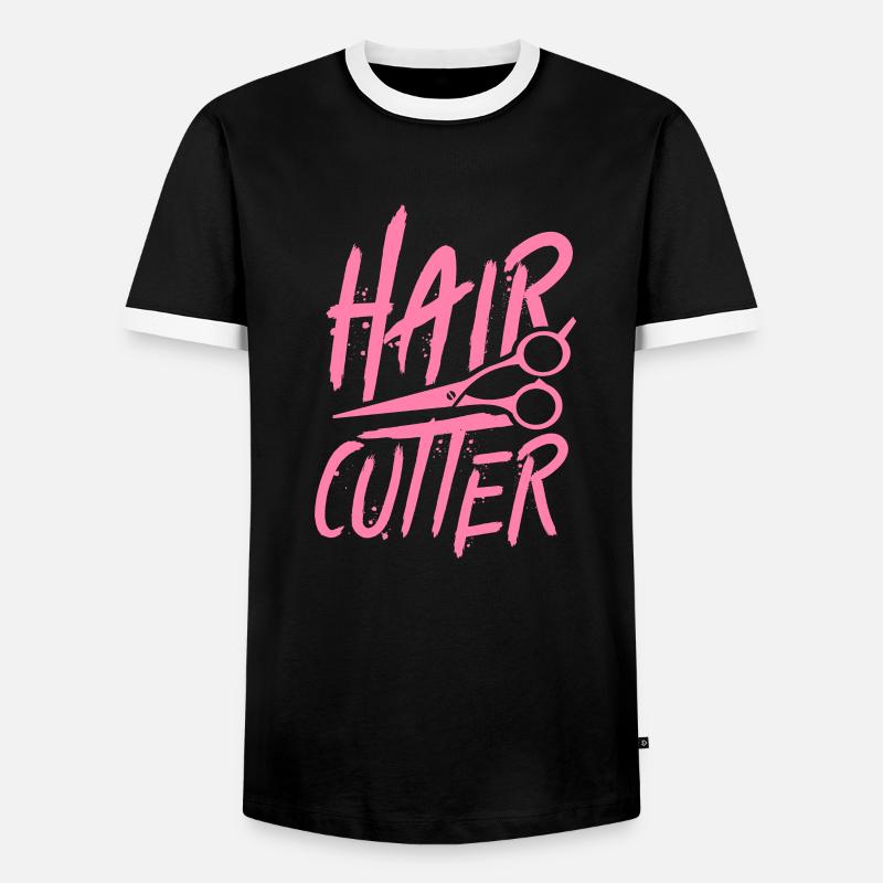 Friseuse Friseuse Friseuse Friseuse - Männer Kontrast-T-Shirt - Schwarz/Weiß