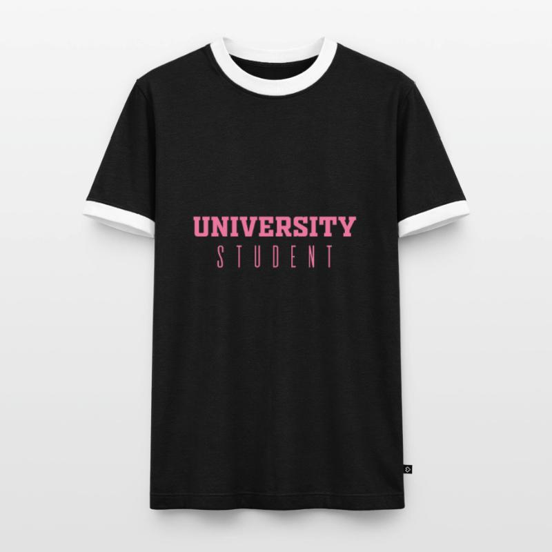 Studentin Studentin Studentin Studentin Männer Kontrast-T-Shirt