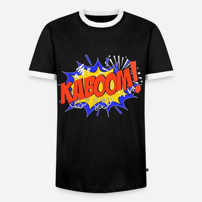 KABOOM Comic KABOOM! - Men's Ringer Shirt - black/white