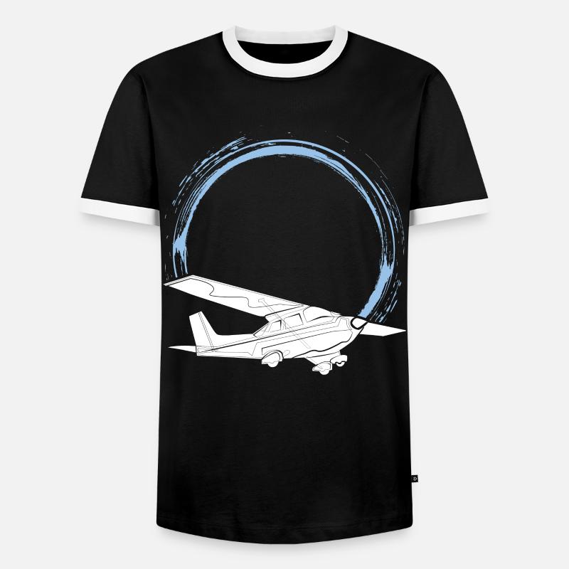 Pilot - Men's Ringer Shirt - black/white