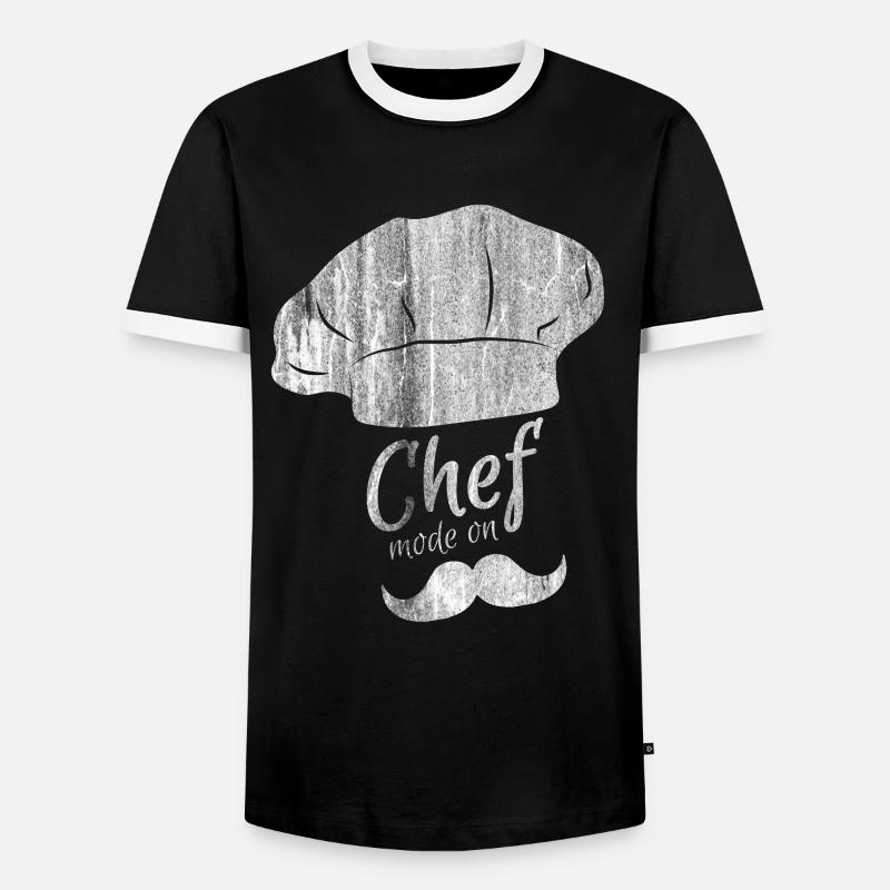 Kochen - Männer Kontrast-T-Shirt - Schwarz/Weiß