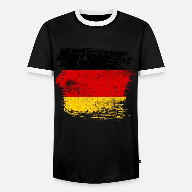 Germany - Men's Ringer Shirt - black/white