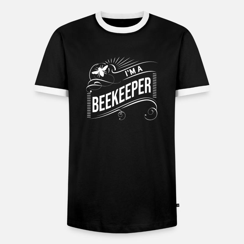 Beekeepers Beekeeper Honey bee Beekeeping Beekeeping Beekeeping - Men's Ringer Shirt - black/white