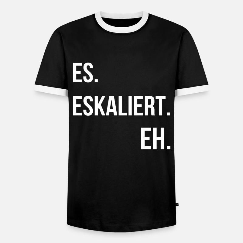 Techno - Männer Kontrast-T-Shirt - Schwarz/Weiß
