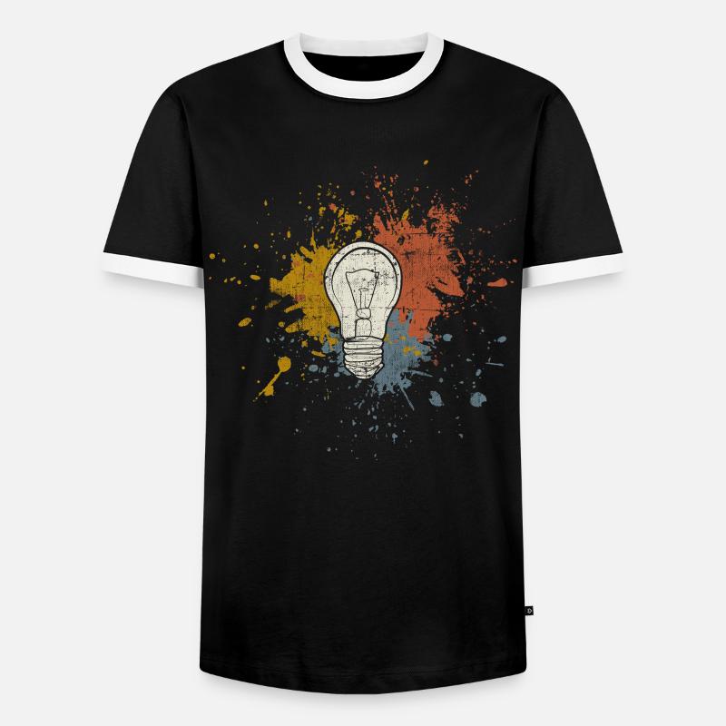 Nerd schlau - Männer Kontrast-T-Shirt - Schwarz/Weiß