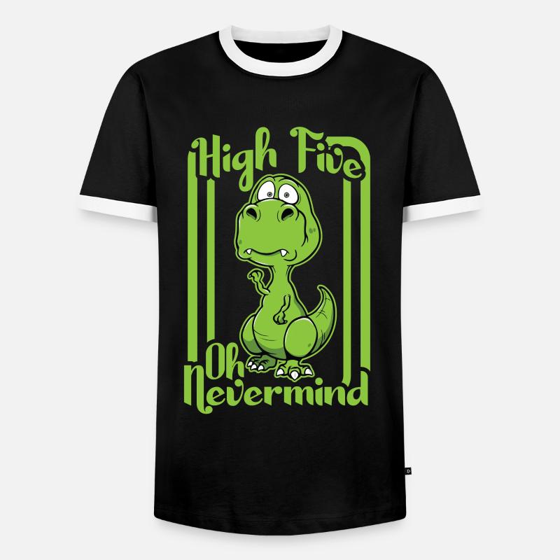 High five - Men's Ringer Shirt - black/white