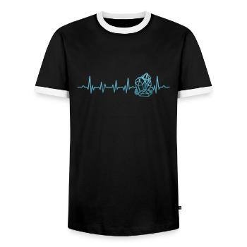 Rockhounding Rocks Geology Mineralgeologe - Männer Kontrast-T-Shirt - Schwarz/Weiß - Vorne - AI Model Female 172 light (172cm) & AI Model Male 178 light (178cm)