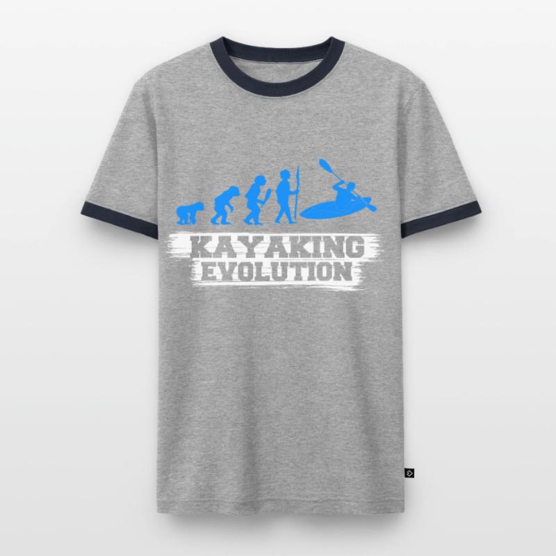 Kayaking Evolution Männer Kontrast-T-Shirt