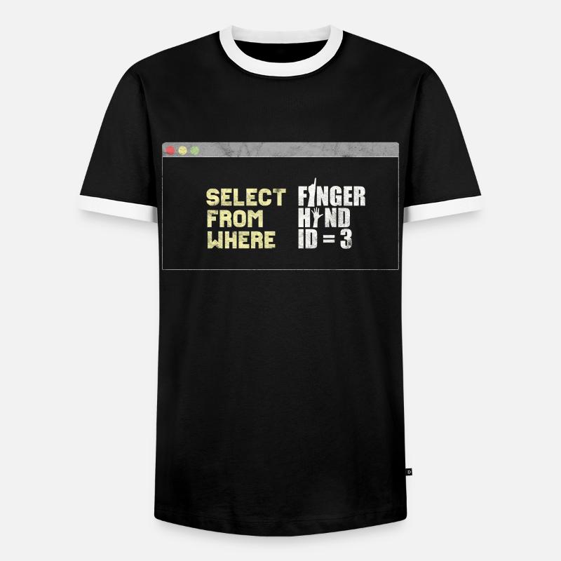 Informatiker Programmierer - Männer Kontrast-T-Shirt - Schwarz/Weiß