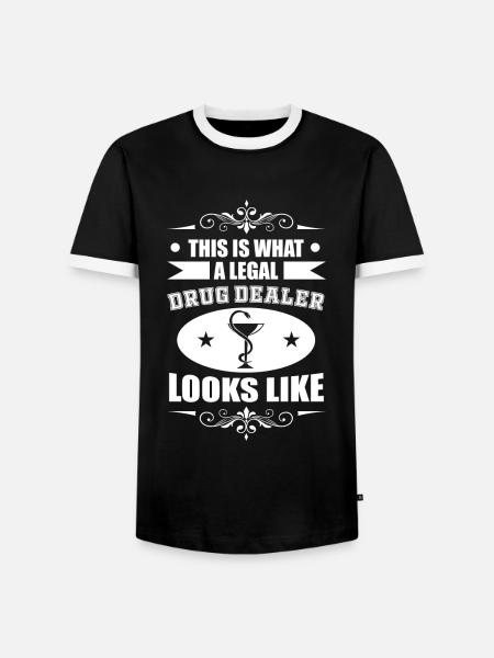 Apotheker Medikamente Medizin - Männer Kontrast-T-Shirt - Schwarz/Weiß
