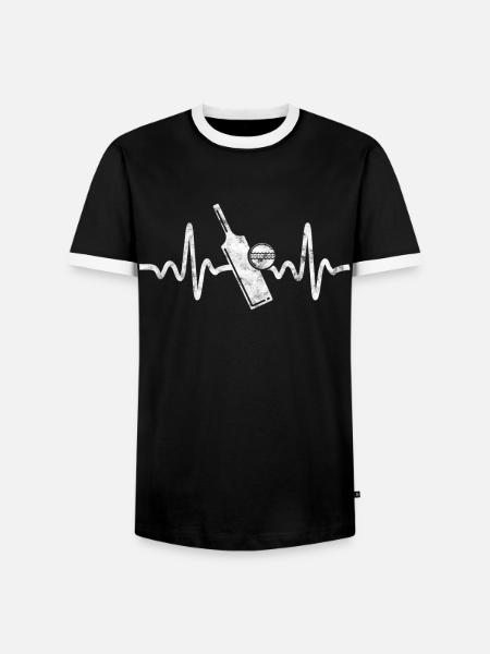 Cricket - Cricket Game - Men's Ringer Shirt - black/white