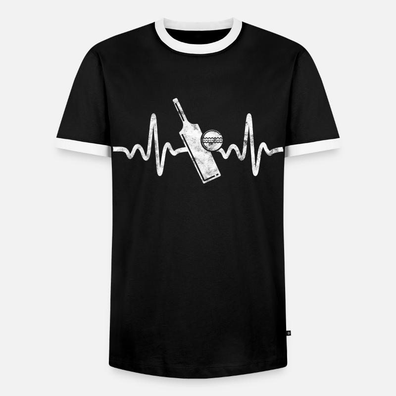 Cricket - Cricket Game - Men's Ringer Shirt - black/white