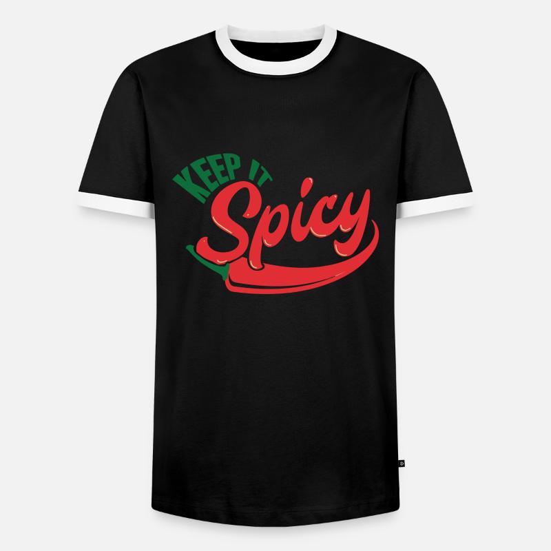 Kochen - Männer Kontrast-T-Shirt - Schwarz/Weiß