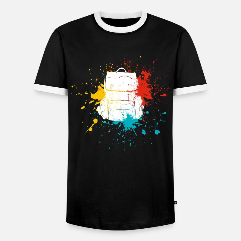backpack - Men's Ringer Shirt - black/white