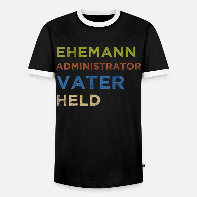 Administrator IT Administrator Admin Informatik - Männer Kontrast-T-Shirt - Schwarz/Weiß