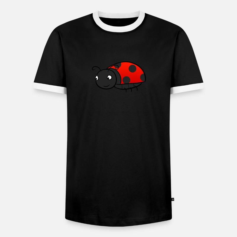 Ladybug ladybug - Men's Ringer Shirt - black/white