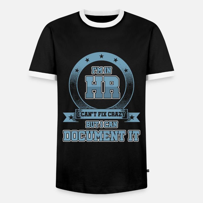 Human Resource Manager Mitarbeitermanagement - Männer Kontrast-T-Shirt - Schwarz/Weiß