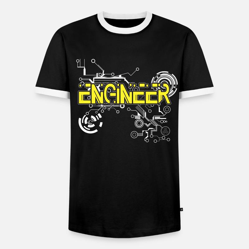 Engineer Technician Engineers Gifts - Men's Ringer Shirt - black/white