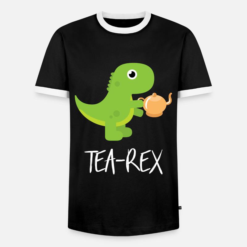 Tee - Männer Kontrast-T-Shirt - Schwarz/Weiß